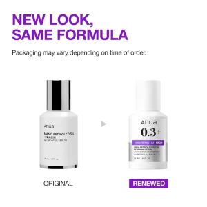 ANUA RETINOL 0.3 + NIACIN RENEWING SERUM 30m
