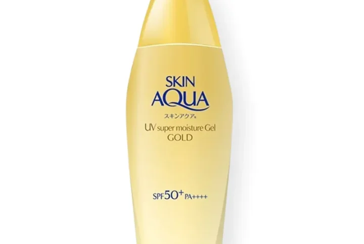 Skin Aqua Super Moisture Gel Gold Sunscreen SPF50+ PA++++ 110g