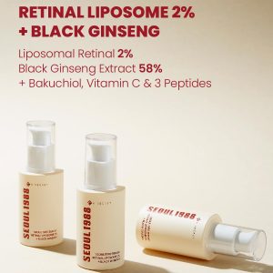 KSecret Seoul 1988 Serum: Retinal Liposome 2% + Black Ginseng 30ml