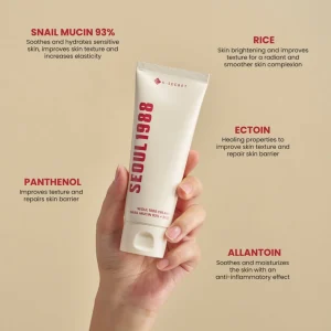 ksecret Seoul 1988 Cream : Snail Mucin 93+Rice 100ml