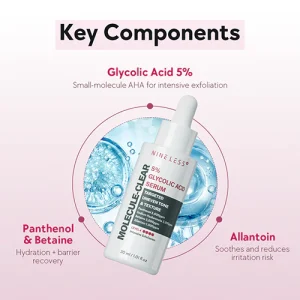 [NINE LESS] Molecule-Clear 5% Glycolic Acid Serum 30ml
