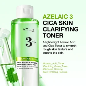 ANUA AZELAIC ACID 3 CICA SKIN CLARIFYING TONER 250ml