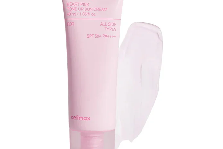 CELIMAX HEART PINK TONE UP SUN CREAM 40ML