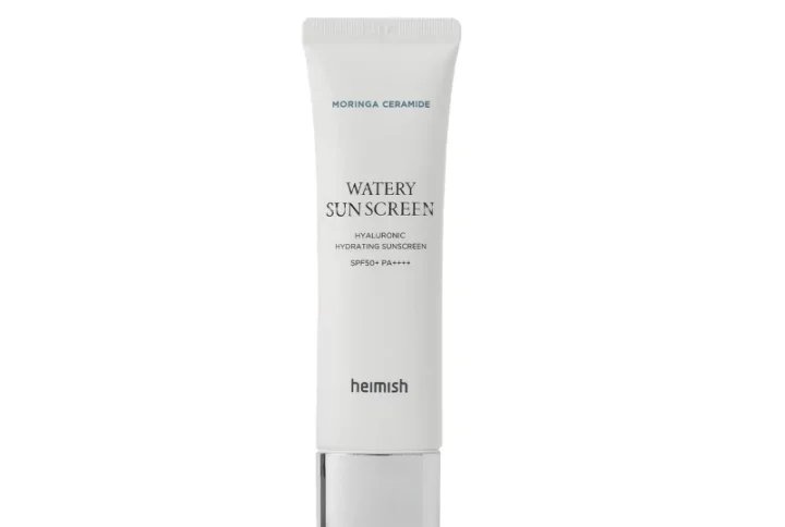 HEIMISH MORINGA CERAMIDE HYALURONIC ACID HYDRATING WATERY SUNSCREEN 50ML