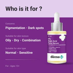 2% Kojic Acid Face Serum with 1% Alpha Arbutin & Niacinamide - 30 ml