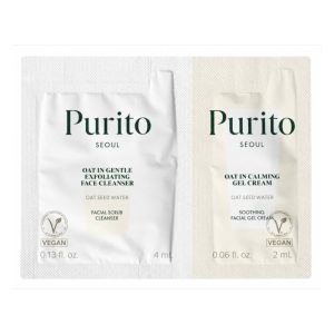 PURITO SEOUL OAT CLEANSER 4ML + OAT IN CALMING GEL CREAM 2ML SAMPLE SET